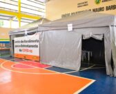 Nesta quarta-feira 19, ocorreu a abertura do Centro de Atendimento para Enfrentamento da Covid-19 no Ginásio Mauro Barbosa da E.E Raimundo Paz