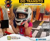 A Prefeitura de Rio Preto da Eva, através da SEMUSTRAC e SEMSA, iniciou às atividades da semana nacional do trânsito que estará acontecendo de 18 a 25 de setembro em Rio Preto da Eva.