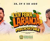 Fim de Semana terá shows de Dilsinho e Murilo Huff em Rio Preto da Eva, na XXIV Feira da Laranja